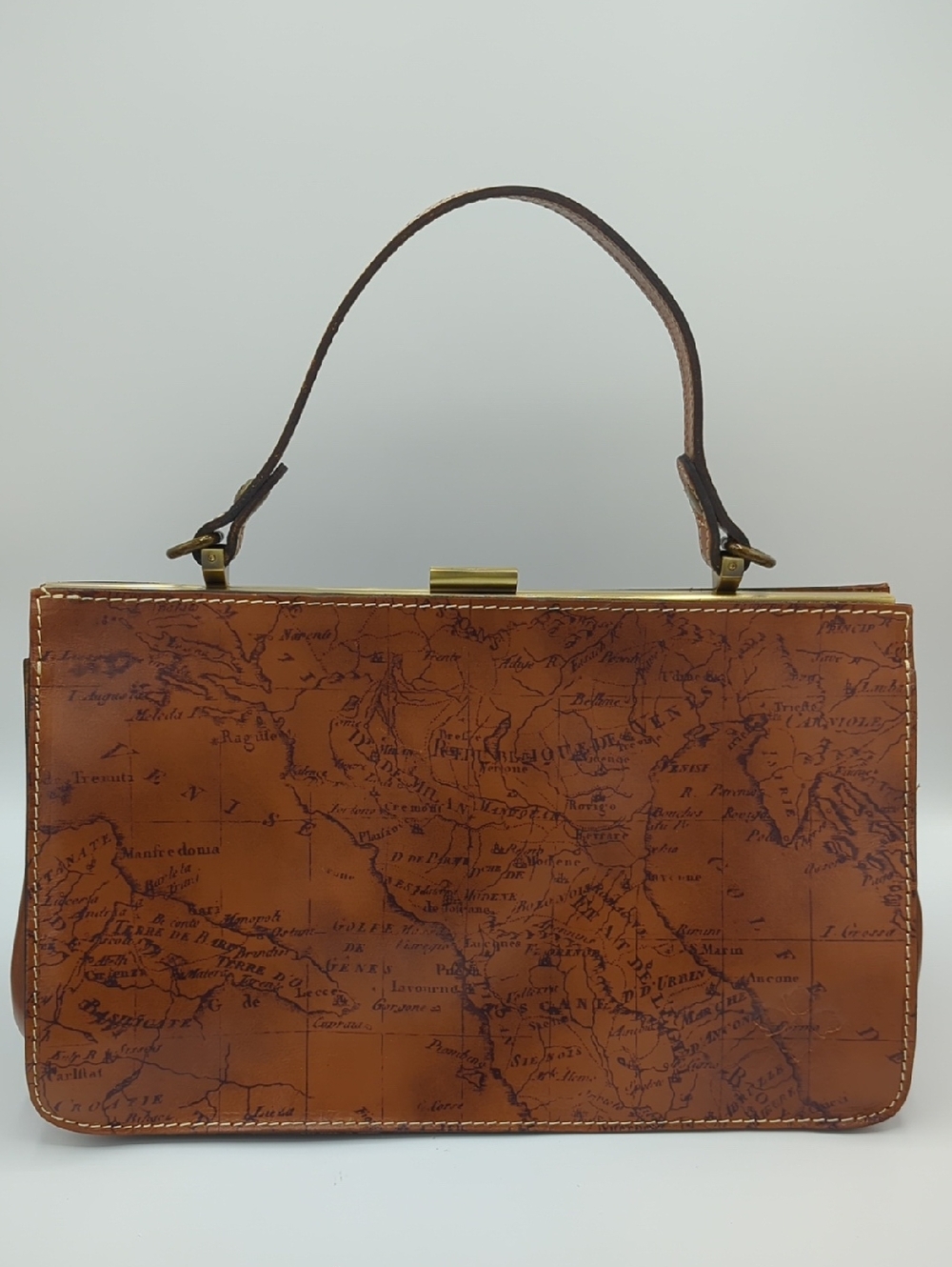 Patricia Nash "Riot Rust" Signature Map Handbag